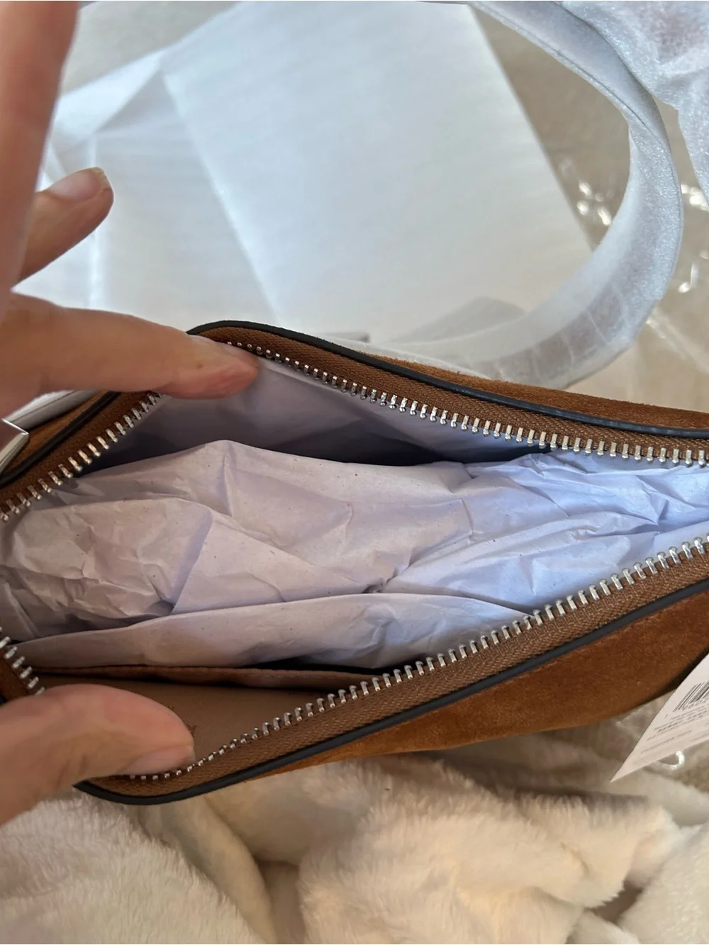 NWT KATE SPADE MARGOT suede shoulder bag.